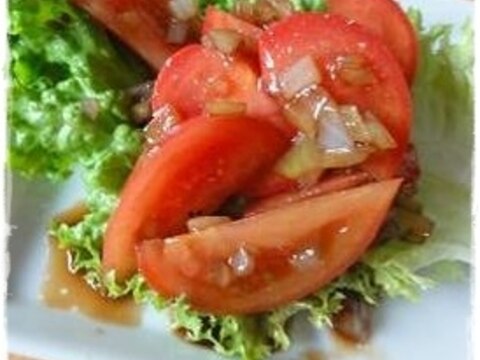 トマトがバルサミコ酢に恋したサラダ♡ 